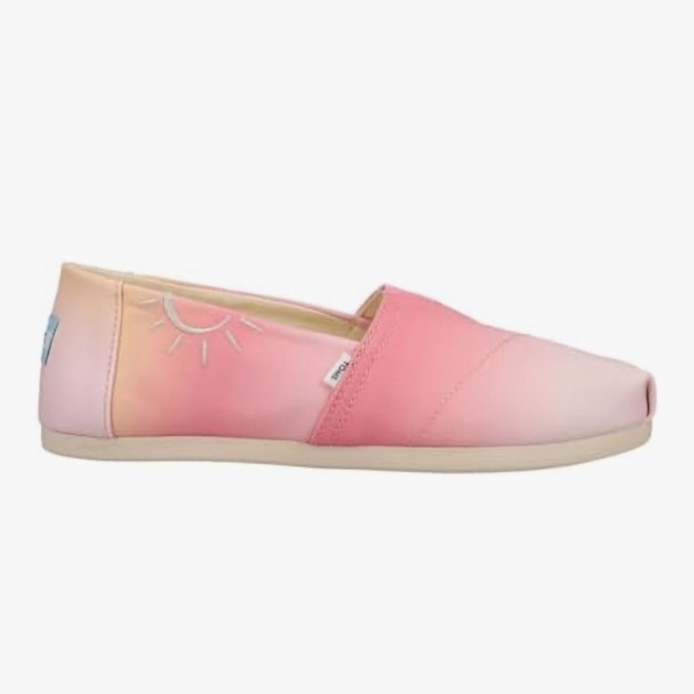 Toms Women's Pink and Peach Gradient Sneakers